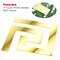 30 Pieces Acrylic Mirror Wall Stickers Mirror Decals Peel and Stick Mirror Tiles Border DIY Adhesive Wall Decor Stickers for Living Room Home Background Decor (Gold)